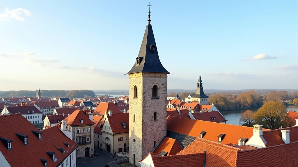 Pikk Hermann torn Toompeal, vanalinna katused ja kirikute tornid